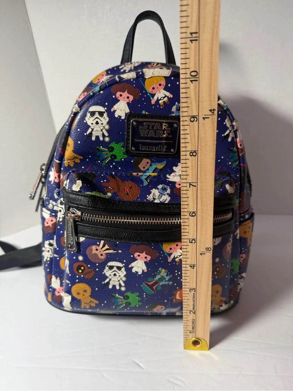 Loungefly Kids Star Wars Navy Multi-Character Mini Backpack